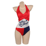 Harley Quinn Swimsuit Outfits Halloween Carnival Cosplay Costume