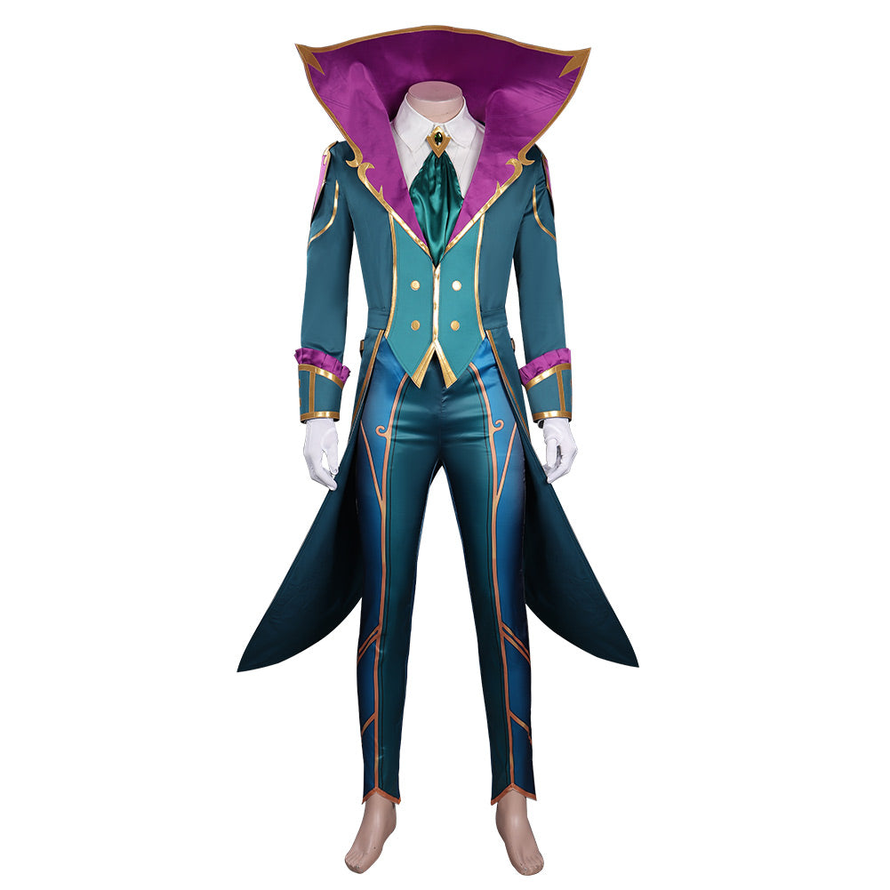 LoL Vladimir The Crimson Reaper Halloween Carnival Suit Cosplay Costume Outfits