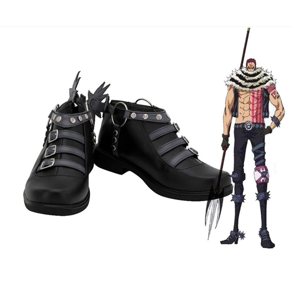 Anime One Piece Charlotte Katakuri Halloween Costumes Accessory Cosplay Shoes Boots