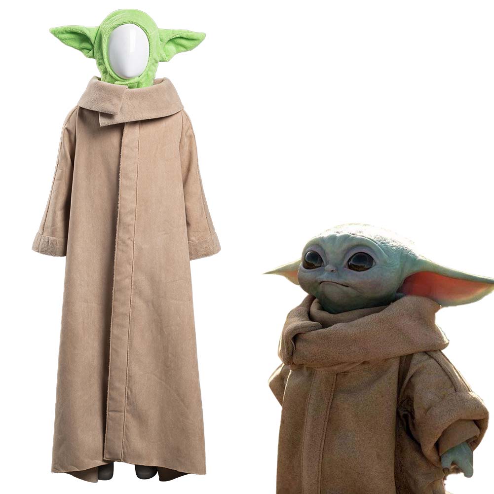 The Mandalorian -Baby Yoda Halloween Carnival Suit Cosplay Costume Robe Hat Outfits