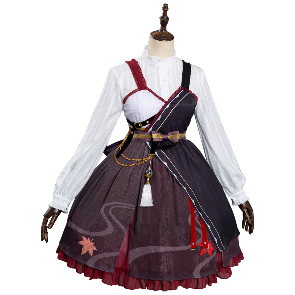 Genshin Impact Kazuha Halloween Carnival Suit Cosplay Costume Lolita Dress Outfits