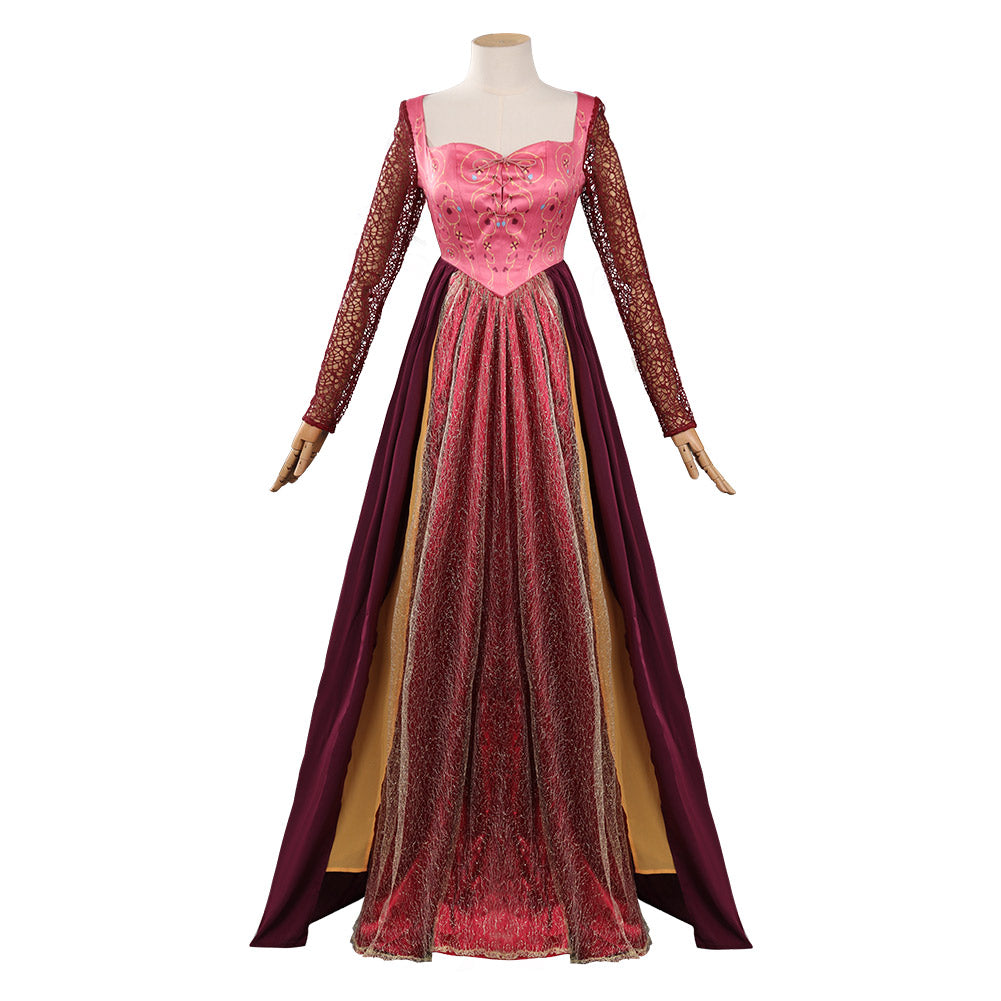 hocus pocus maxi dress Hocus Pocus Sarah Sanderson Plus Size Women's Costume | Adult | Womens | 4X | Pink/Purple/Red