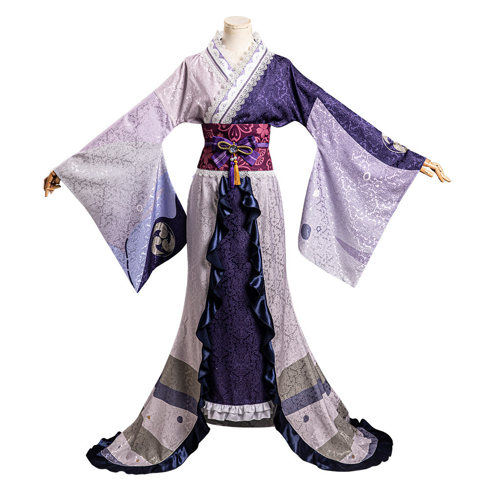 Genshin Impact - Raiden Shogun Cosplay Costume Kimono Outfits Halloween Carnival Suit
