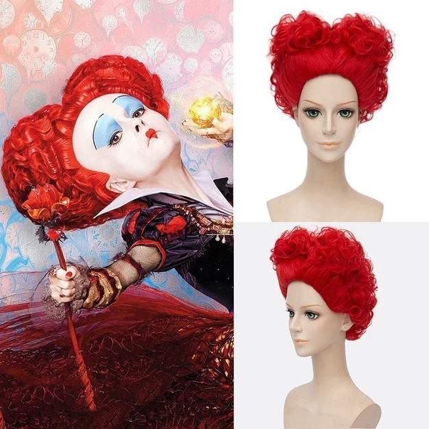 Alice in Wonderland The Red Queen Cosplay Wig