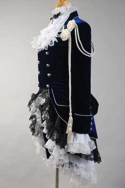 Black Butler Ciel Cosplay Costume Dark Blue Dress