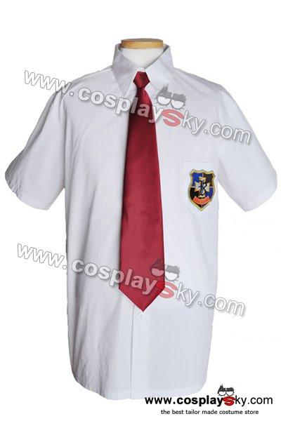 Clannad Cosplay Costume School Boy Uniform Shirt + Tie