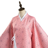 Demon Slayer: Kimetsu no Yaiba Kamado Nezuko Cosplay Costume Kimono Coat