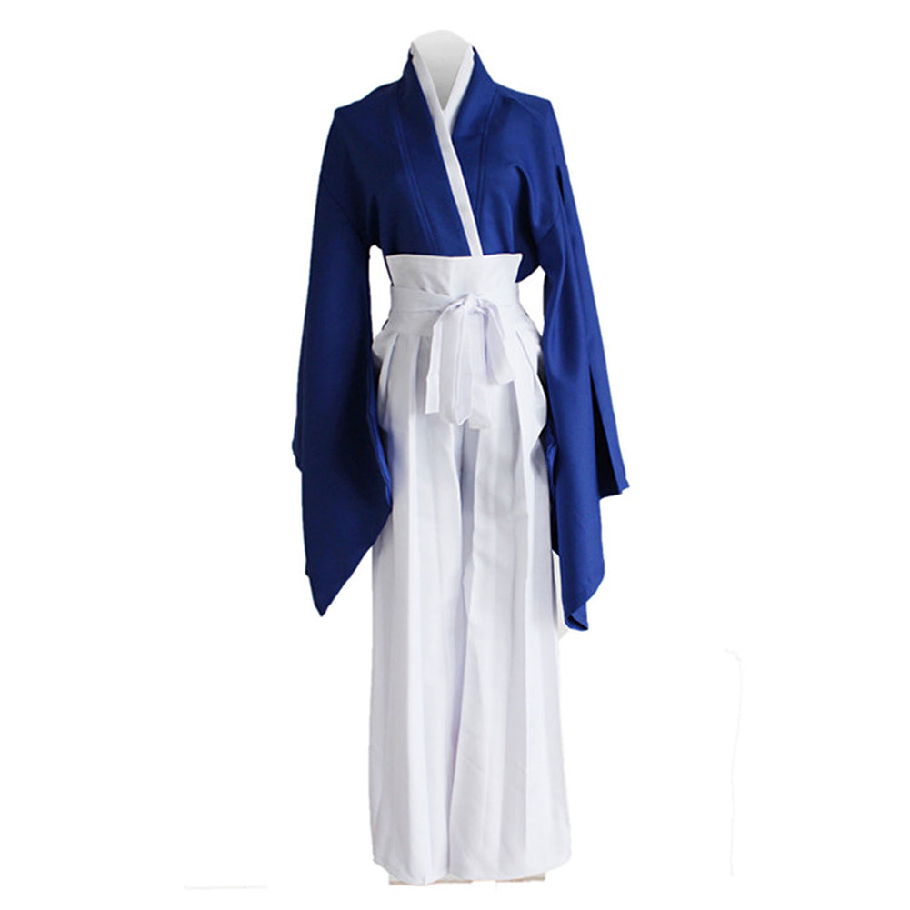Anime Rurouni Kenshin Himura KENSHIN Blue Kendo Kimono Cosplay Costume –  TrendsinCosplay