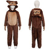 Animal Squirrel Halloween Carnival Suit Cosplay Costume Jumpsuit Sleepwear Pajams Outfits  Kids Children