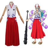 One Piece Yamato Cosplay Costume Kendo Hakama Outfits Halloween Carnival Suit