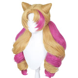 League of Legends  Gwen Cafe Maid Cosplay Wig Heat Resistant Synthetic Hair Carnival Halloween Party Props