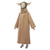 The Mando Season 2-Baby Yoda Grogu Halloween Carnival Suit Cosplay Costume Coat Headgear Outfits
