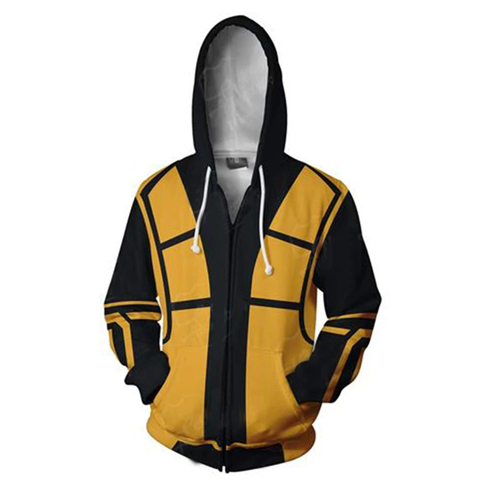 Mortal Kombat Cosplay Hoodie 3D Printed Hooded Sweatshirt Men Women Casual  Streetwear Zip Up Jacket Coat