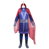 Kids Children Doctor Strange in the Multiverse of Madness  Doctor Strange Cosplay Costume Jumpsuit Cloak Halloween Carnival Suit