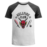 Stranger Things Season 4 Cosplay Costume Hellfire Club T-shirt 3D Print Short Sleeve Shirt