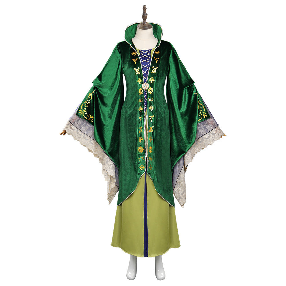 Hocus Pocus 2 Winifred Sanderson Cosplay Costume Dress Outfits Hallowe ...