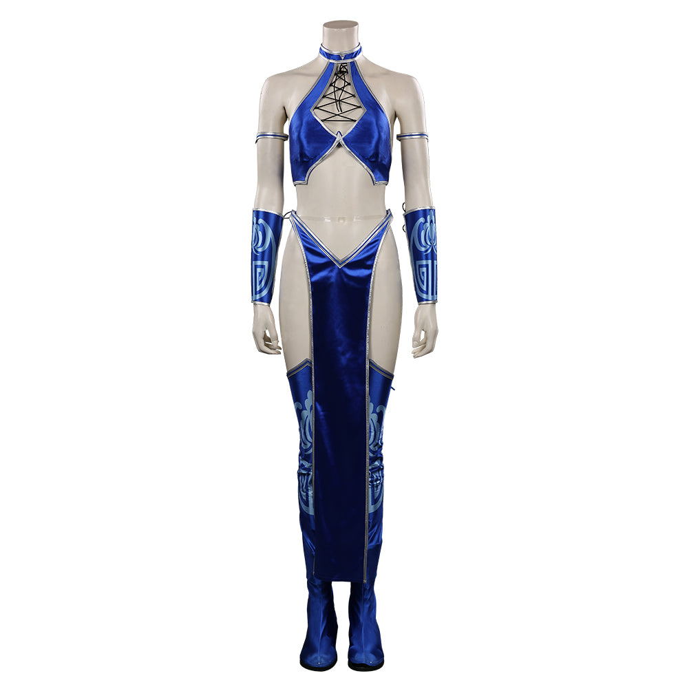 mortal kombat dress Kitana Cosplay Costume: 1 Inspired Full Set character conventions and other holiday productions and festivities Mortal Kombat 9 Mileena Purple