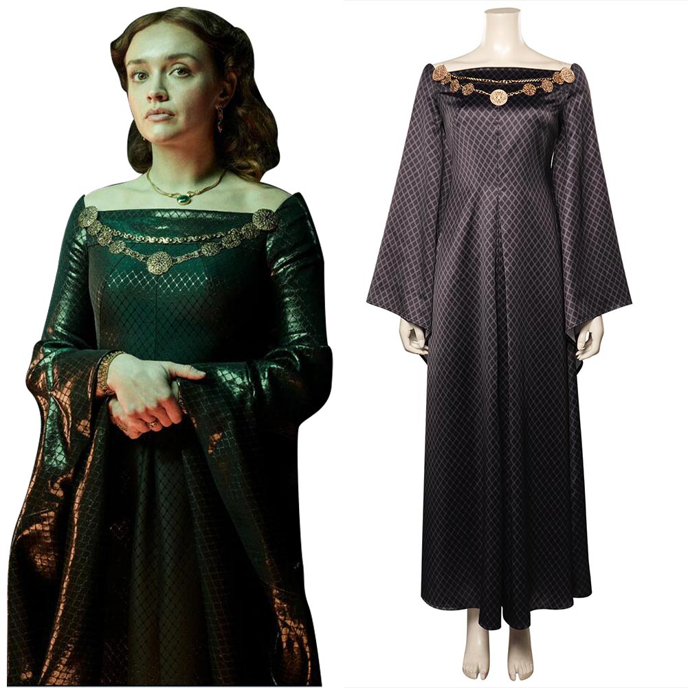 House of the Dragon Alicent Hightower Cosplay Costume Dress Outfits Ha – TrendsinCosplay