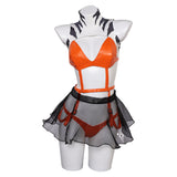 Ahsoka Tano Lingerie for Women Cosplay Costume Outfits Halloween Carnival Suit
