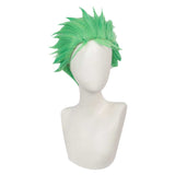Ainme One Piece Roronoa Zoro Cosplay Wig Heat Resistant Synthetic Hair Carnival Halloween Party Props