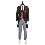 Anime Black Butler Edgar Redmond Black Outfit Cosplay Costume Outfits Halloween Carnival Suit