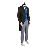 Anime Black Butler Lawrence Bluewer Black Outfit Cosplay Costume Outfits Halloween Carnival Suit