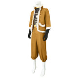 Anime Hawks Brown Top Pant Set Cosplay Costume Outfits Halloween Carnival Suit