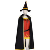 Anime Kono Subarashii Sekai ni Shukufuku wo! Megumin Women Black Suit Cosplay Costume Outfits Halloween Carnival Suit