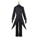 Anime Kuroshitsuji Sebastian Michaelis Black Outfit Cosplay Costume Outfits Halloween Carnival Suit