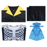 Anime One Piece Brook Black Outfit Cosplay Costume Outfits Halloween Carnival Suit