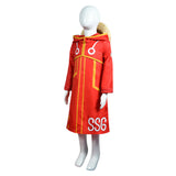 Anime One Piece Egghead Arc Luffy Kids Children Red Suit Cosplay Costume Outfits Halloween Carnival Suit