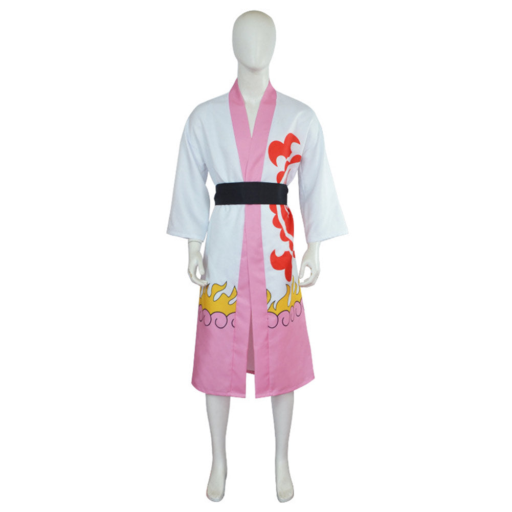 Anime ONE PIECE Monkey D. Luffy Kimono Cosplay Costume Outfit Men Kimono  Hallowe