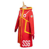 Anime One Piece Luffy Red Suit Cosplay Costume Outfits Halloween Carnival Suit