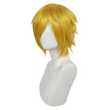 Anime One Piece Sanji Cosplay Wig Heat Resistant Synthetic Hair Carnival Halloween Party Props