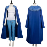 Anime One Piece Trafalgar D. Water Law Women Blue Suit Cosplay Costume Outfits Halloween Carnival Suit