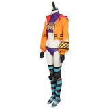 Anime One Piece York Women Orange Suit Cosplay Costume Outfits Halloween Carnival Suit