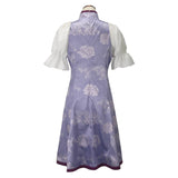 Anime Puella Magi Madoka Magica Homura Akemi Women Purple Dress Cosplay Costume