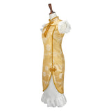 Anime Puella Magi Madoka Magica Mami Tomoe Women Yellow Dress Cosplay Costume