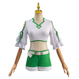 Anime Sousou no Frieren Kanne Women Green Set Cosplay Costume Outfits Halloween Carnival Suit