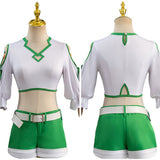 Anime Sousou no Frieren Kanne Women Green Set Cosplay Costume Outfits Halloween Carnival Suit