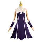 Anime Sousou no Frieren Laufen Women Purple Dress Cosplay Costume Outfits Halloween Carnival Suit