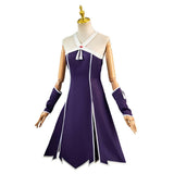 Anime Sousou no Frieren Laufen Women Purple Dress Cosplay Costume Outfits Halloween Carnival Suit