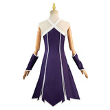 Anime Sousou no Frieren Laufen Women Purple Dress Cosplay Costume Outfits Halloween Carnival Suit
