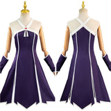 Anime Sousou no Frieren Laufen Women Purple Dress Cosplay Costume Outfits Halloween Carnival Suit