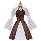 Anime Sousou no Frieren Linie Women Brown Dress Cosplay Costume Outfits Halloween Carnival Suit
