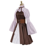 Anime Sousou no Frieren Linie Women Brown Dress Cosplay Costume Outfits Halloween Carnival Suit