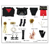 Anime Yor Forger Women Black Outfit Cosplay Costume Outfits Halloween Carnival Suit Original Design