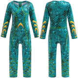Aquaman and the Lost Kingdom Kdis Children Mera Cosplay Costume Jumpsuit Outfits Halloween Carnival Suit