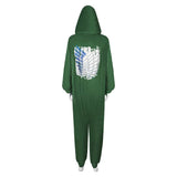Attack on Titan Eren Yeager Levi Ackerman Wings of Liberty Original Design Pajamas Cosplay Costume Outfits Halloween Carnival Suit