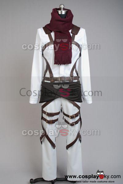 Shingeki no Kyojin Attack on Titan Mikasa Ackerman Cosplay Costume